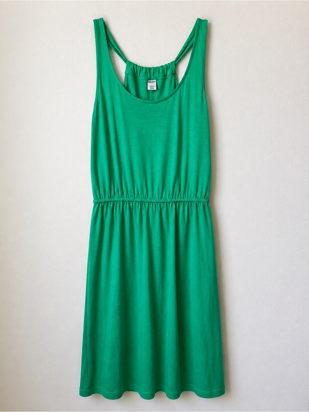 Old Navy Bright Green Sleeveless Elastic-Waist Midi Dress